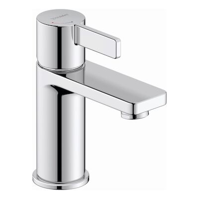 Wastafelkraan Duravit D-Neo Mengkraan EcoStart Eengreeps 5×13.9×15.1 cm Chroom