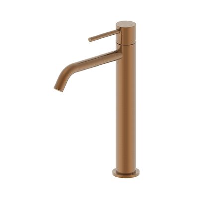 Wastafelkraan Hoog BWS Exclusive XL Geborsteld Brons Koper