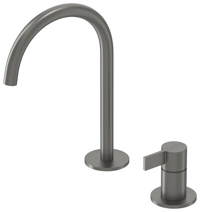 Wastafelkraan IVY Pact Coldstart 2-gats Geborsteld Metal Black PVD