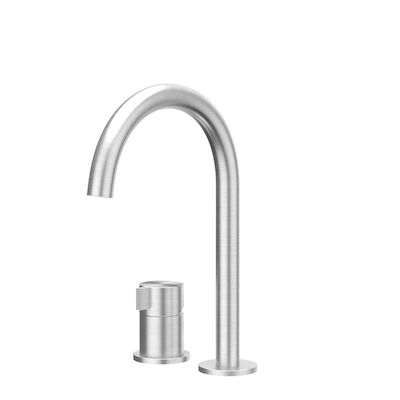 Wastafelkraan IVY Tribe Coldstart 2-gats Geborsteld RVS316