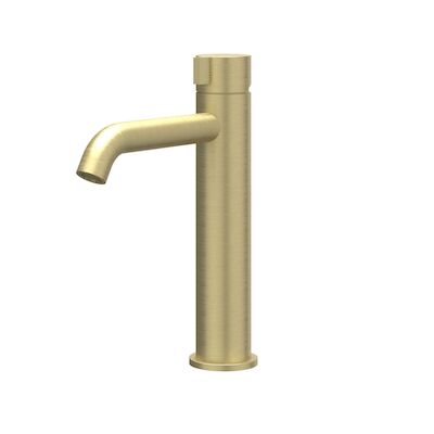 Wastafelkraan IVY Tribe Model M Coldstart RVS316 Geborsteld Mat Goud PVD