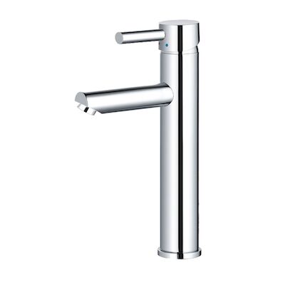 Wastafelkraan Sanilux Alesa Chroom Rond Opbouw Extra Hoog (30cm)