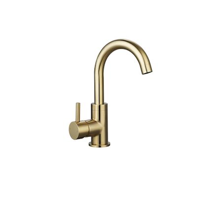 Wastafelkraan Sanilux Largo 24,4 cm Goud