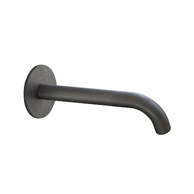 Wastafelkraan Uitloop Hotbath Cobber Rond 15 cm Verouderd IJzer