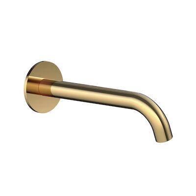 Wastafelkraan Uitloop Hotbath Cobber Rond 18 cm Gepolijst Messing Living Colours