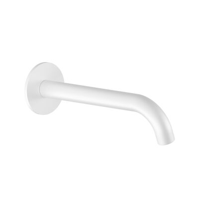 Wastafelkraan Uitloop Hotbath Cobber Rond 18 cm Mat Wit