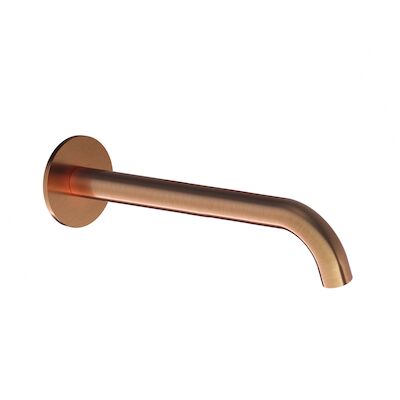 Wastafelkraan Uitloop Hotbath Cobber Rond 25 cm Geborsteld Koper Living Colours
