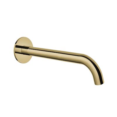 Wastafelkraan Uitloop Hotbath Cobber Rond 25 cm Gepolijst Messing Living Colours