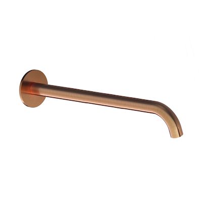 Wastafelkraan Uitloop Hotbath Cobber Rond 30 cm Geborsteld Koper Living Colours