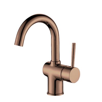 Wastafelmengkraan Best Design Dijon Met Draaibare Uitloop 24 cm PVD Glans Brons