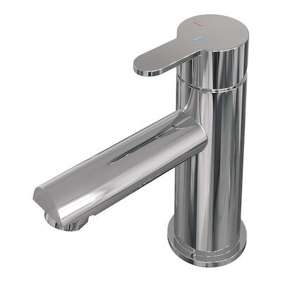 Wastafelmengkraan Brauer Chrome Edition Coldstart Opbouw Laag Korte Platte Hendel Chroom