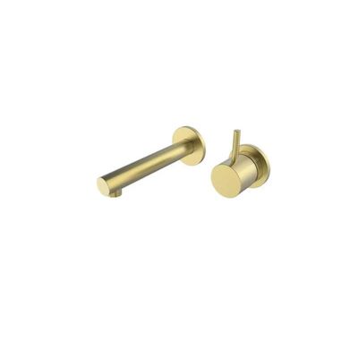 Wastafelmengkraan BWS Inbouw Eenhendel Geborsteld Messing Goud