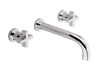 Wastafelmengkraan Cisal Barcelona 3-gats 200mm BA0135102A RVS Look