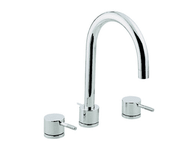 Wastafelmengkraan Cisal Less 3-gats 260mm LS0010602A Chroom