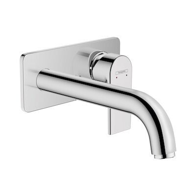 Wastafelmengkraan Eengreeps Inbouw HansGrohe Vernis Shape Voor Wandmontage Voorsprong 20.7 cm Chroom