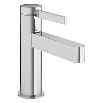 Wastafelmengkraan Finoris HansGrohe Eengreeps 100 met Push-Open Afvoer Chroom