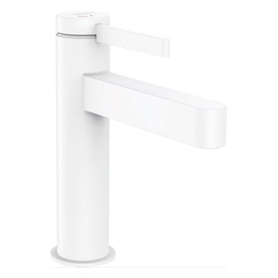 Wastafelmengkraan Finoris HansGrohe Eengreeps 110 CoolStart met PushOpen Waste Mat Wit