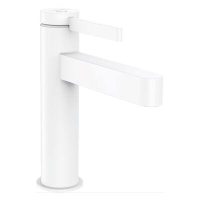 Wastafelmengkraan Finoris HansGrohe Eengreeps 110 met PushOpen Waste Mat Wit