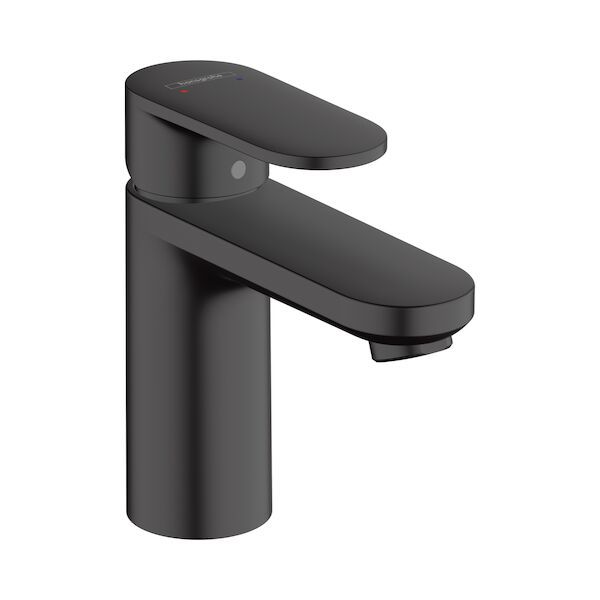 Wastafelmengkraan HansGrohe Vernis Blend 100 Eengreeps Zonder Afvoer Mat Zwart