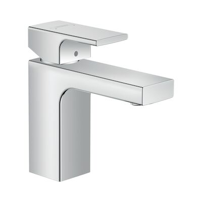 Wastafelmengkraan HansGrohe Vernis Shape Eengreeps 100 Met Trekwaste Chroom
