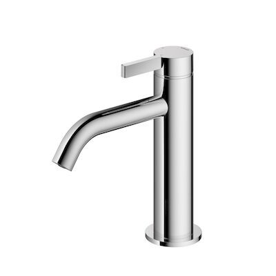 Wastafelmengkraan Hotbath Ace 1-Hendel Gebogen 15.5 cm Chroom
