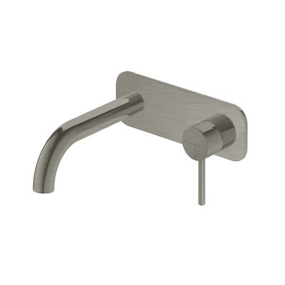 Wastafelmengkraan Hotbath Buddy inbouw 3+3 inbouwsysteem 1-hendel Gebogen 16.4 cm Geborsteld Nikkel