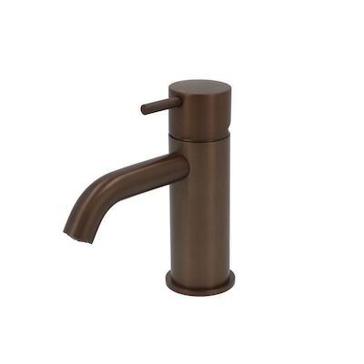 Wastafelmengkraan Hotbath Cobber 1-hendel Gebogen 14.3 cm Living Colour Verouderd Messing Living Colours