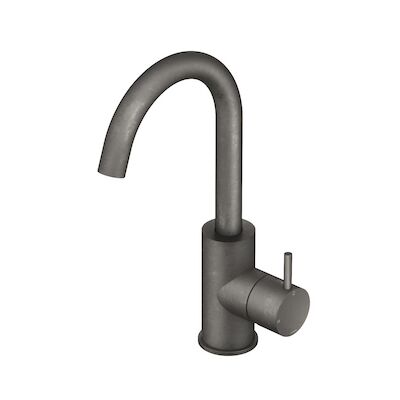 Wastafelmengkraan Hotbath Cobber 1-hendel Gebogen 27.8 cm Verouderd IJzer