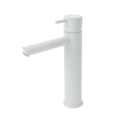 Wastafelmengkraan Hotbath Cobber 1-hendel Recht 21.6 cm Mat Wit
