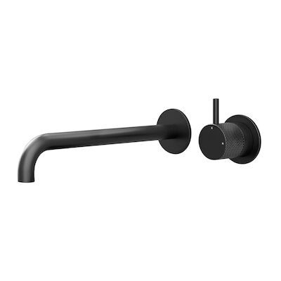 Wastafelmengkraan Hotbath Cobber X Inbouw 25 cm Mat Zwart