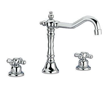 Wastafelmengkraan Huber Croisette 3-gats 164CS01HBA Brons