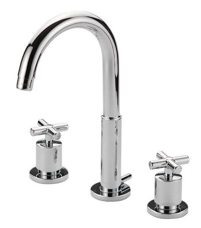 Wastafelmengkraan Huber Suite 3-gats 264ST01HCR Chroom