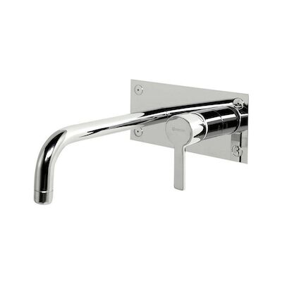 Wastafelmengkraan Inbouw Sapho Espada 1-hendel Uitloop Gebogen 20.3 cm Chroom