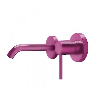Wastafelmengkraan Inbouw Tres Study Colors 1-Hendel 14 cm Uitloop Recht Rond Paars