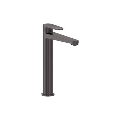 Wastafelmengkraan MAY Forma Opbouw Model L Geborsteld Carbon Black PVD