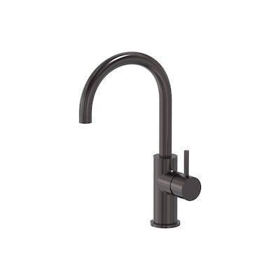 Wastafelmengkraan MAY Stilo Opbouw met Draaibare Uitloop Geborsteld Carbon Black PVD