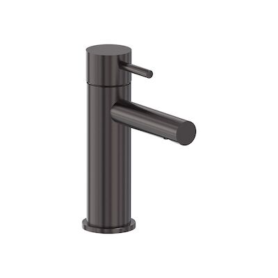 Wastafelmengkraan MAY Stilo Opbouw Model S Geborsteld Carbon Black PVD