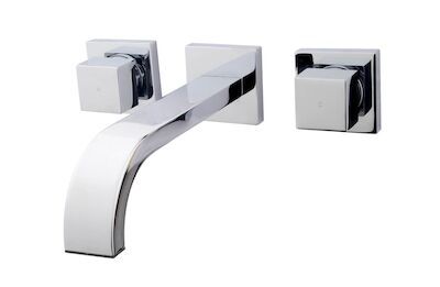 Wastafelmengkraan Rombo Inbouw 2knop Chroom