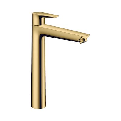 Wastafelmengkraan Talis E 240 HansGrohe Eengreeps met Trekwaste Gepolijst Goud