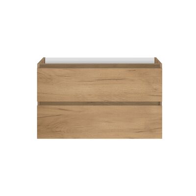 Wastafelonderbouw Allibert Lunik 90x55x46 cm Eik Halifax Natuur