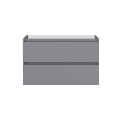 Wastafelonderbouw Allibert Lunik 90x55x46 cm Mat Grijs Onyx