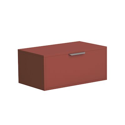 Wastafelonderkast Allibert Evo 80 cm Terracotta Rood