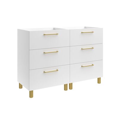 Wastafelonderkast Allibert Kobo 120 cm Alphenwit