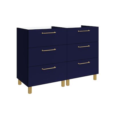 Wastafelonderkast Allibert Kobo 120 cm Mat Midnightblue