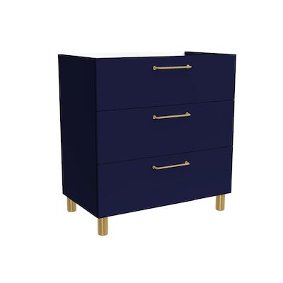 Wastafelonderkast Allibert Kobo 80 cm Mat Midnightblue