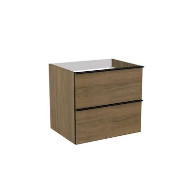 Wastafelonderkast Allibert Loft Game 60 cm Eik Cognac