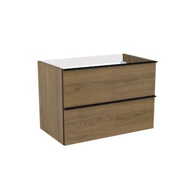 Wastafelonderkast Allibert Loft Game 80 cm Honing Halifax