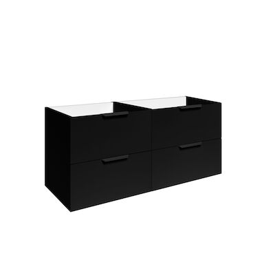 Wastafelonderkast Allibert Play 120 cm Mat Zwart