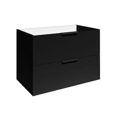 Wastafelonderkast Allibert Play Met Sifonuitsparing 80 cm Mat Zwart