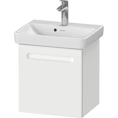 Wastafelonderkast Duravit No.1 Met 1 Deur Links 44×38.6×47.8cm Met Geïntegreerde Greep Mat Wit